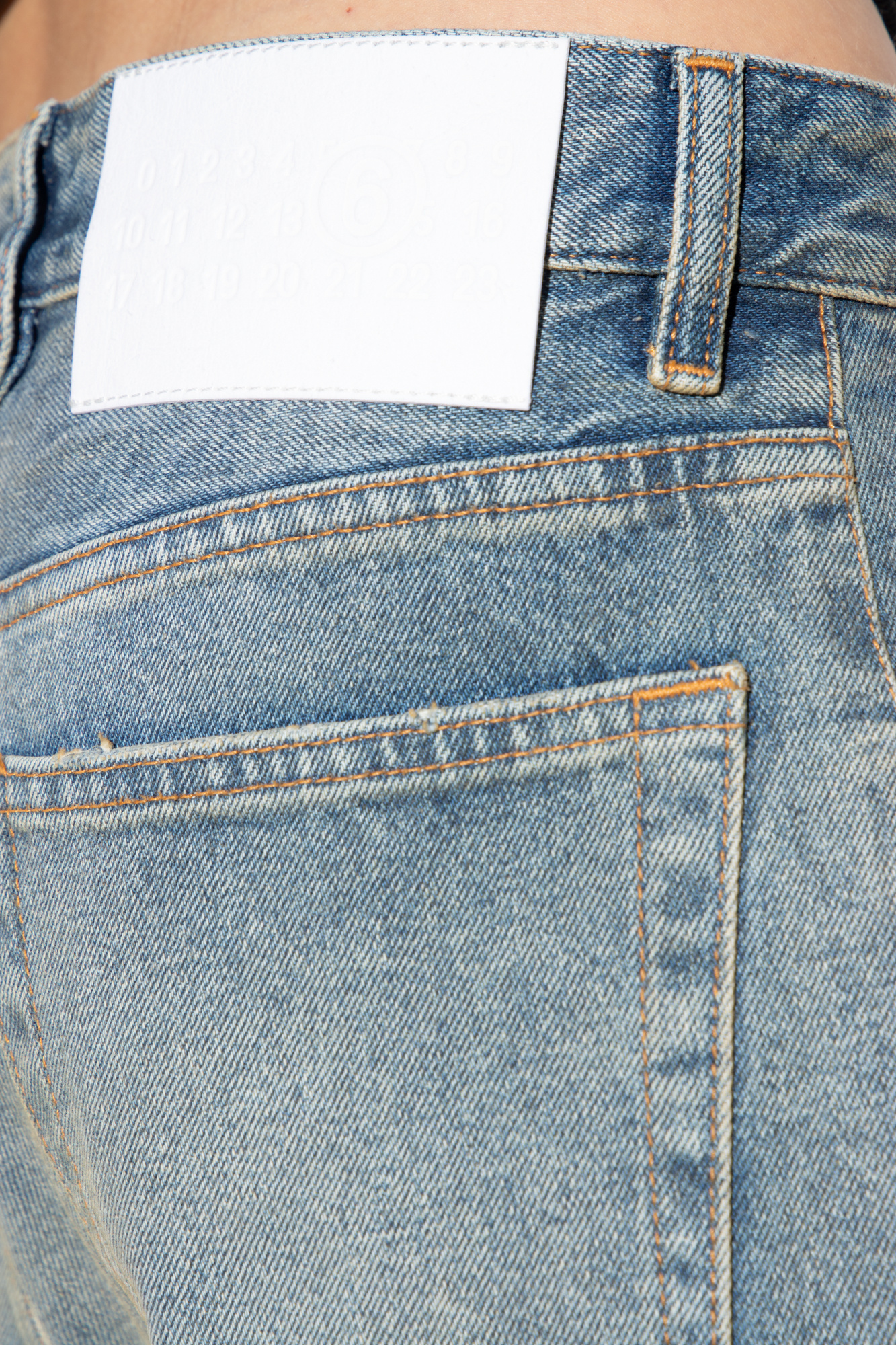 Sixth June Superenge Jeans mit Abnutzungen in Schwarz | MM6 Maison